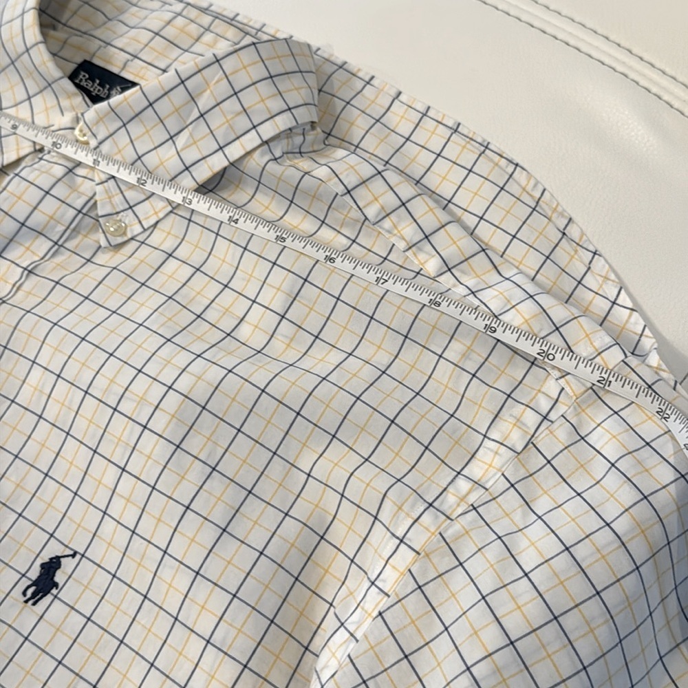 RALPH LAUREN men’s plaid shirt, size 17, 34/35 - Picture 8 of 11